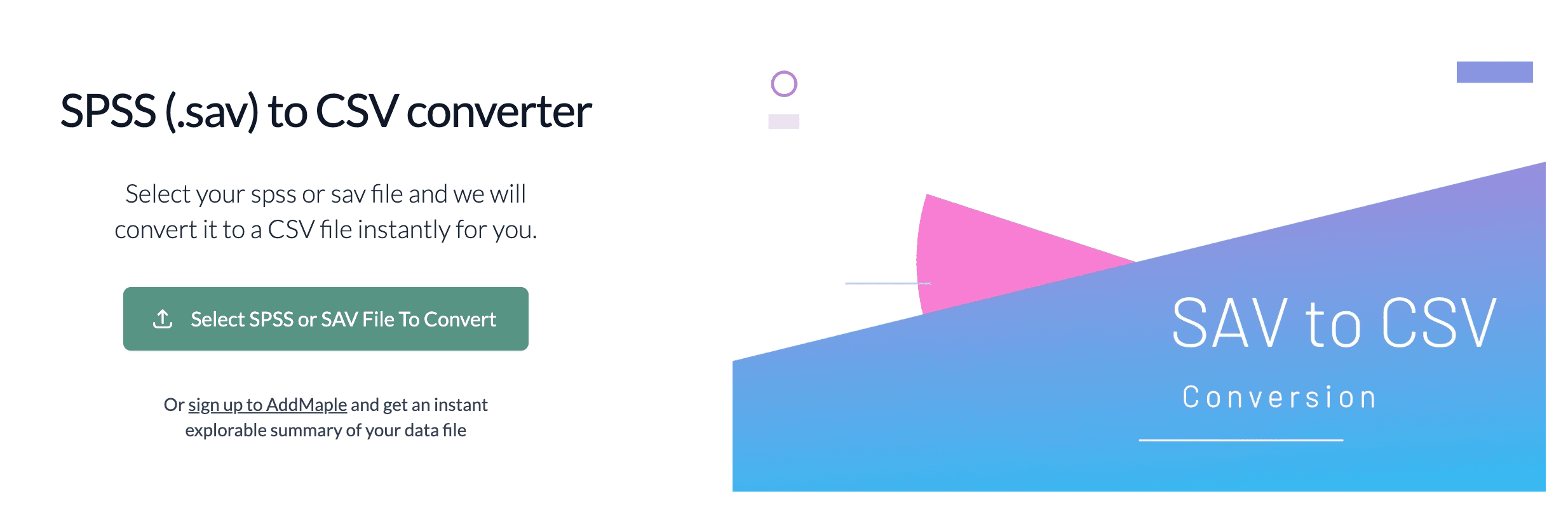 SPSS(SAV) to CSV converter